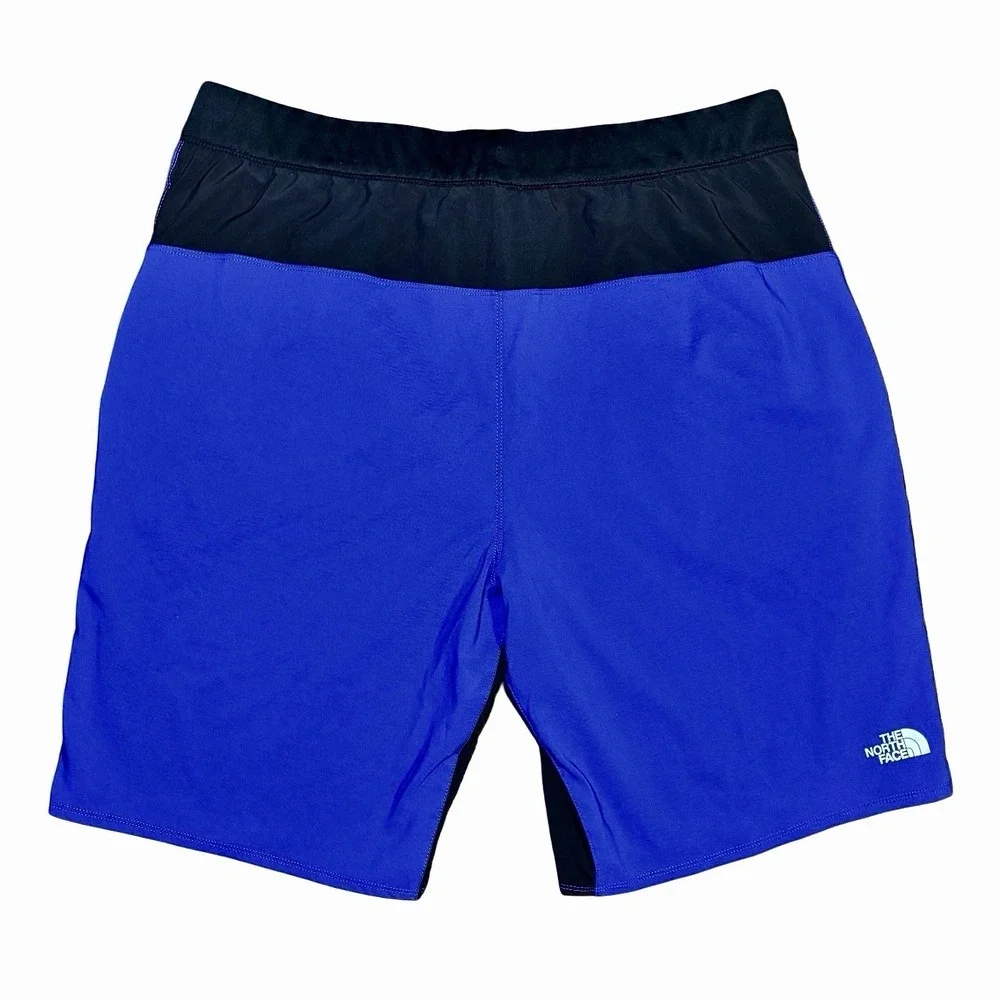 The North Face Mens Active Shorts Royal‎ Blue, No Liner, Zipper Pocket